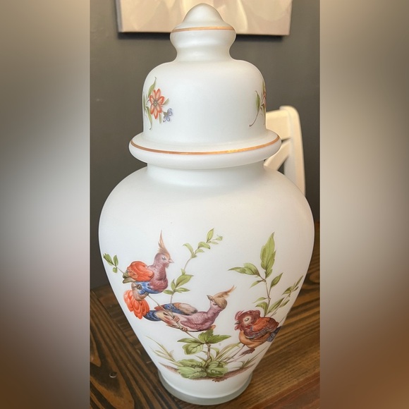 norlean Other - Vintage Norlean Hand‎ Painted Frosted Ginger Jar